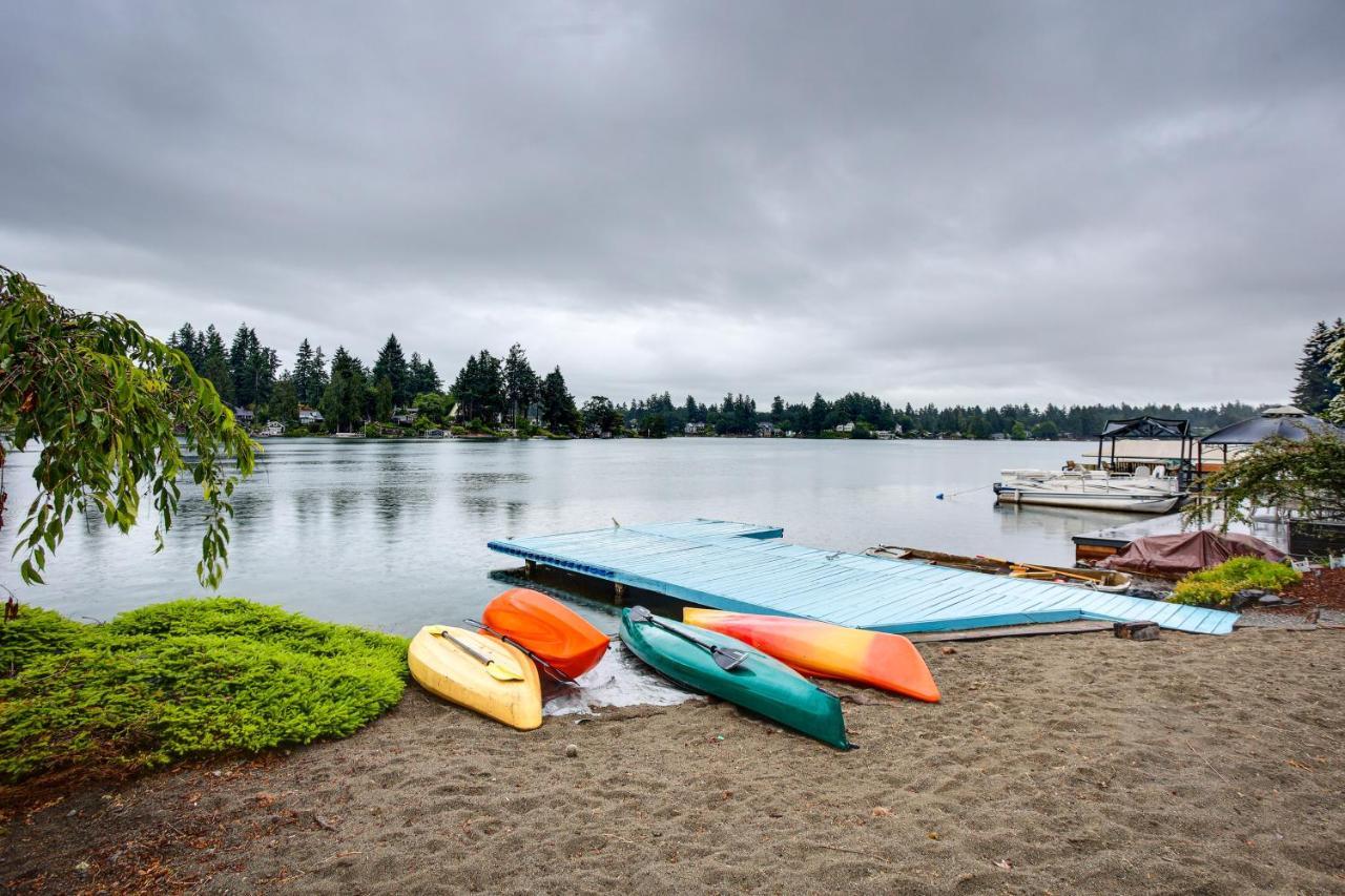 Tacoma Home On Steilacoom Lake With Dock! Exterior foto