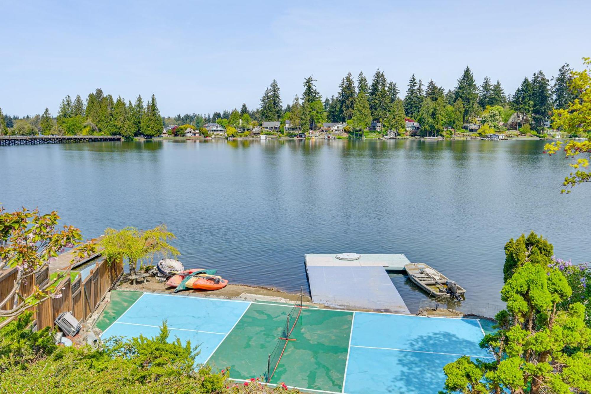 Tacoma Home On Steilacoom Lake With Dock! Exterior foto